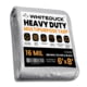 White Duck Super Heavy Duty Poly Tarp, Silver/Black, 6ftx8ft, PT-6x8-SB