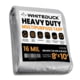 White Duck Super Heavy Duty Poly Tarp, Silver/Black, 8x10ft, PT-8x10-SB