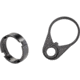 White Label Armory End Plate Kit - Quick Detach, Castle Nut, Black, WLA-BUF-7007-01