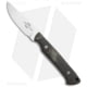 White River Knife &amp; Tool Small Game Fixed Blade Knife, 3.00in, CPM S35VN, Drop Point Blade, Micarta, Black Handle, Black/Gray, 7.375 inch, BHQ-110670