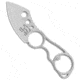 White River Knife &amp; Tool Knucklehead II Neck Fixed Blade Knife, 2.875in, CPM S35VN, Sheepsfoot Blade, Stainless Steel, Gray Handle, Gray/Gray, 6.00 inch, BHQ-30766