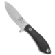 White River Knife &amp; Tool Sendero Pack Fixed Blade Knife, 3.25in, CPM S30V, Drop Point Blade, Micarta, Black Handle, Black/Steel, 7.375 inch, BHQ-114008