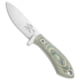 White River Knife &amp; Tool Sendero Pack Fixed Blade Knife, 3.25in, CPM S35VN, Drop Point Blade, Micarta, Black/OD Green Handle, Black/OD Green/Steel, 7.375 inch, BHQ-110673