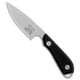 White River Knife &amp; Tool M1 Backpacker Pro Fixed Blade Knife, 3.125in, CPM S35VN, Drop Point Blade, G-10, Black Handle, Stonewash, Black/Gray, 7.00 inch, BHQ-85350