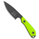 White River Knife &amp; Tool M1 Backpacker Pro Fixed Blade Knife, 3.125in, CPM S35VN, Drop Point Blade, G-10, Green Handle, PVD, Green/Black, 7.00 inch, BHQ-120542