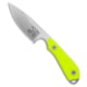 White River Knife &amp; Tool M1 Backpacker Pro Fixed Blade Knife, 3.125in, CPM S35VN, Drop Point Blade, G-10, Green Handle, Stonewash, Green/Black, 7.00 inch, BHQ-114005