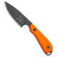 White River Knife &amp; Tool M1 Backpacker Pro Fixed Blade Knife, 3.125in, CPM S35VN, Drop Point Blade, G-10, Orange Handle, PVD, Orange/Black, 7.00 inch, BHQ-110678