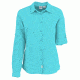 White Sierra Gobi Desert Long Sleeve Shirt - Womens, Aqua, 1X, X4209WX-Aqua - AQU-1X