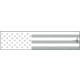 White Water Archery Reflective Arrow Wraps, 5x1.125in, Set of 15, White American Flag, WWA1102/WH