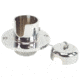 Whitecap Chain &amp; Rope Deck Pipe - CP/Brass 50098