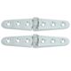 Whitecap Strap Hinge - CP/Brass - 6" x 1-1/8" - Pair, S-605C