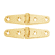 Whitecap Strap Hinge - Polished Brass - 4" x 1" - Pair 50383