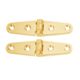 Whitecap Strap Hinge - Polished Brass - 4" x 1" - Pair, S-604BC