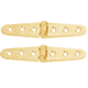 Whitecap Strap Hinge - Polished Brass - 6" x 1-1/8" - Pair 50385
