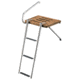 Whitecap Swim Platform w/3-Step Telescoping Ladder f/Boats w/Outboard Motors Teak 71045