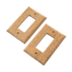 Whitecap Teak Ground Fault Outlet Cover/Receptacle Plate - 2 Pack 50646