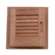 Whitecap Teak Louvered Door &amp; Frame - Left Hand - 12" x 12", 60721