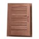 Whitecap Teak Louvered Door &amp; Frame - Left Hand - 15" x 20", 60725