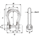 Wichard Marine Captive Pin Bow Shackle - Diameter 8mm - 5/16in, 1444