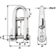 Wichard Marine HR Key Pin Shackle With Bar - 5mm Pin Diameter, 91432