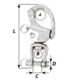 Wichard Marine HR Snap Shackle With Clevis Pin Swivel - 120mm Length - 4-23/32in, 2478