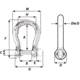 Wichard Marine Self-Locking Bow Shackle - Diameter 10mm - 13/32in, 1245