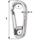 Wichard Marine Symmetric Carbin Hook - 120mm Length - 15/32in, 2317