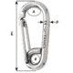 Wichard Marine Symmetric Carbine Hook - Length 60mm - 1/4in, 2313