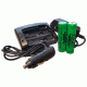 Wicked Hunting Lights 2-Position 18650 Charger Kit w/2-Pack 18650 Li-Ion Batteries, Black, W2045