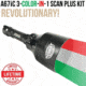 Wicked Hunting Lights A67iC 3-Color-In-1 Scan Plus Kit, Green/Red/White, W2020