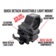 Wicked Hunting Lights GEN4 Quick Detach Adjustable Light Mount, Black, W2090