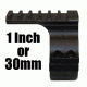 Wicked Hunting Lights Quick Detach Adjustable Light Mount and Picatinny Scope Mount Combo Pack, W2034