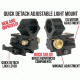 Wicked Hunting Lights Quick Detach Adjustable Light Mount and Picatinny Scope Mount Combo Pack, W2034