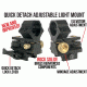 USED Wicked Hunting Lights Quick Detach Windage &amp; Elevation Adjustable Light Mount, W2032, EDEMO2, Used, Condition Like New, Inspect and Rebox
