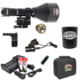 Wicked Hunting Lights W404iC LED Red Night Hunting Light Kit, Black, W2077