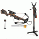 Wicked Ridge Warrier G3 Crossbow Package w/3x Multi-Line Scope,3 Aluminum Arrows,Quiver, Mossy Oak Country Camo, WR16015-5530 W/ Vanguard Veo Shooting Stick