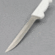 Wiebe Knives 8in Mila Fillet Knife, 13.25in Overall, 8in Satin Stainless Fillet Blade, White Nylon Handle, DS29 DL-WMFK8