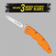 Wiebe Knives Monarch Repleaceble Blade Knife, Orange, Small, WB-MONRCH