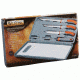 Wild Fish 6pc Fish Fillet Knife Set - 6in and 7.5in Fillet Knives,Utility Knife, Sharpening Steel Rod, Cutting Board and Case WFFHSET