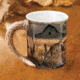 Wild Wings Sculpted Mug Abandoned Farmstead Whitetail Deer, Multi, 8955791023