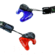 WildEar FieldEarz Electronic Ear Plugs, Red/Blue, WE-CUST-FE-RB