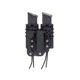 Wilder Tactical Evolution Extended Double Pistol Pouch Offset MOLLE, Right, UAB Molle Clip, Black, EVOEXDUPBKORHM