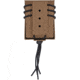 Wilder Tactical Evolution Series Double Stacked AR-15 Pouch, Standard 1.75in Quick Clip, Coyote Brown, EVOARARCB175
