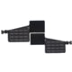 Wilder Tactical Hitman Gear Rib Rack Wing V1, Set of 2, 4 Columns of MOLLE, Black, One Size, HMGCR05BK