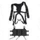 Wilder Tactical Hitman Gear Lightweight Triple Rifle Placard W/ Shoulder Harness V1, Black, Adjustable, HMGCR09BK