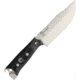 Wildsteer Bushcraft Knife, 10in Overall, 5.25in Brushed Finish 14C28N Sandvik SS Drop Point, Black Canvas Micarta Handle, Black Nylon Sheath, KOD.01 KODIAK