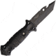 Wildsteer SPIKE Mission Knife, 9.25in Overall, 4in Black Powder Coated X46Cr13 SS Tanto Blade, Black Tactipren Handle, Bottle Opener, Hexagonal Blade Hole, Black Nylon Sheath, WSSP3113
