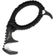 Wildsteer W Hook Fixed Blade Knife, Standard Edge, Black, Paracord Wrapped Handle WSWH31