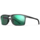 Wiley X Active 6 Axe Captivate Pol Sunglasses, Gloss Crystal Grey, Green Mirror Lens, AC6AXE07