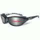 Wiley X Airrage Bifocal Prescription Sunglasses, Crystal Metallic Frame, 697FBI